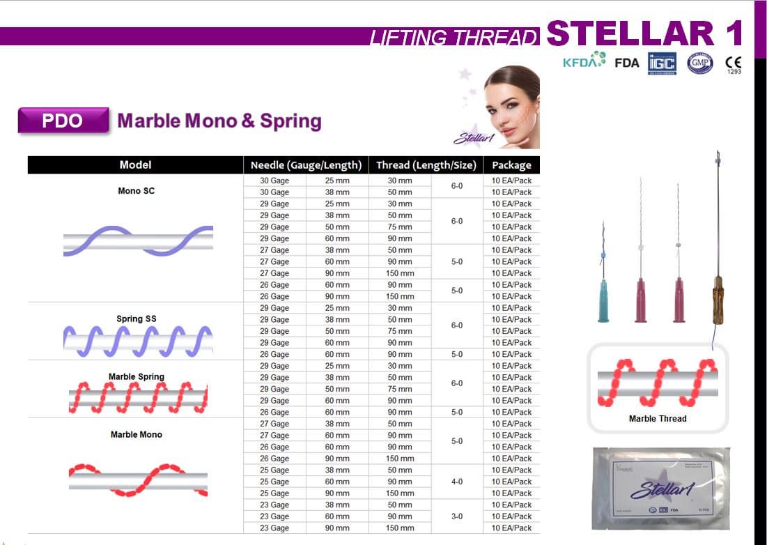 Stella 1 _ Lifting Thread _Marble Mono _ Spring_